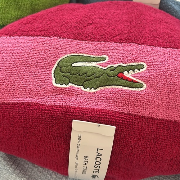 NWT Lacoste Bath Sheet Towels (sold separately or with bundle discounts) - Picture 8 of 16